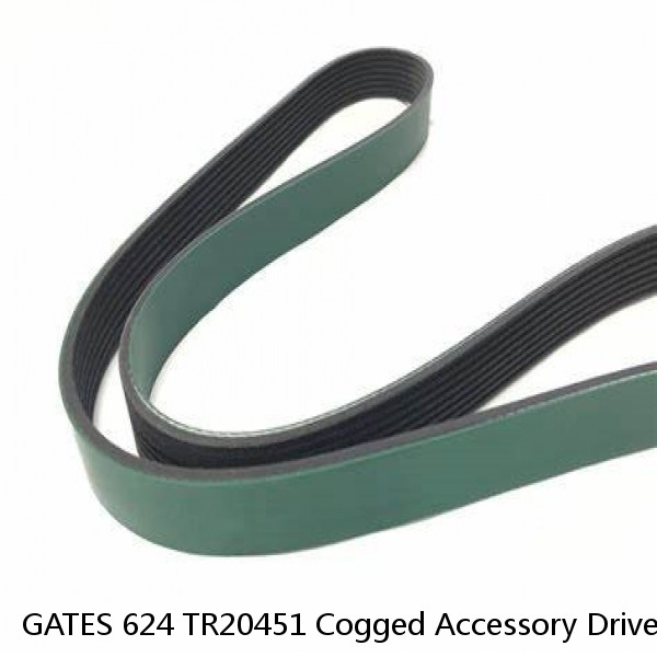 GATES 624 TR20451 Cogged Accessory Drive Belt Green Stripe HD 5/8" x 45.5" Hino